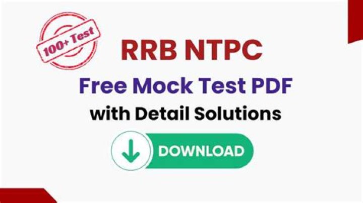 Free RBRC NTPC Mock Test PDF – Download Now