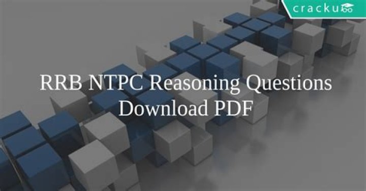 Master NTPC Reasoning: Download Free PDF Questions