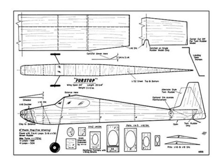 Rubber Band Powered Airplane Plans PDF – Easy DIY Flight Models