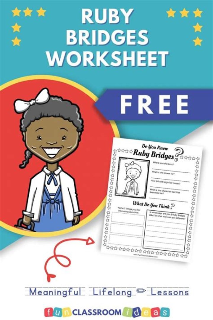 Free Ruby Bridges Worksheet PDF – Printable Math & Literacy Worksheets