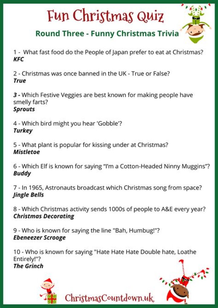 Rude Christmas Quiz Questions for Adults PDF – Awkward Holiday Trivia for Grown-Ups