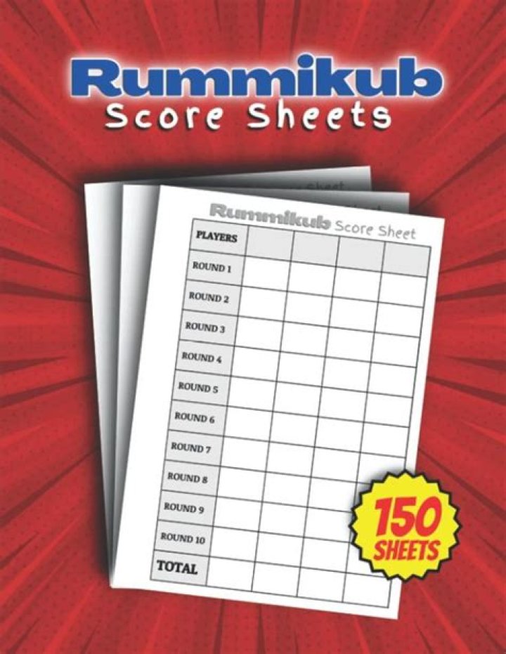 Download Rummikub Score Sheet PDF for Perfect Game Scoring