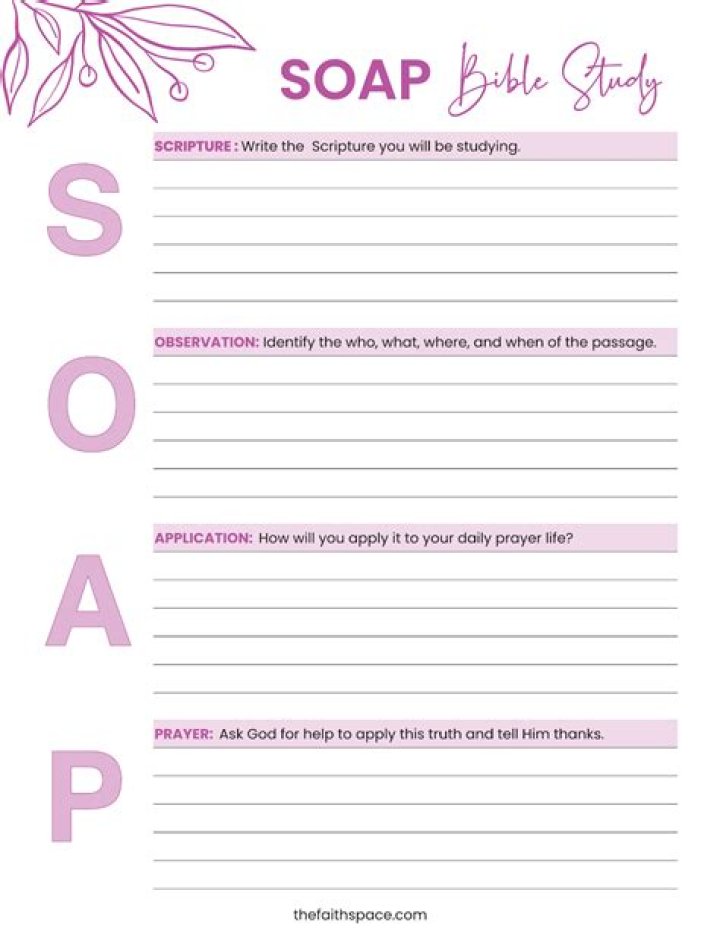 S.O.A.P. Bible Reading Plan PDF for Daily Spiritual Growth