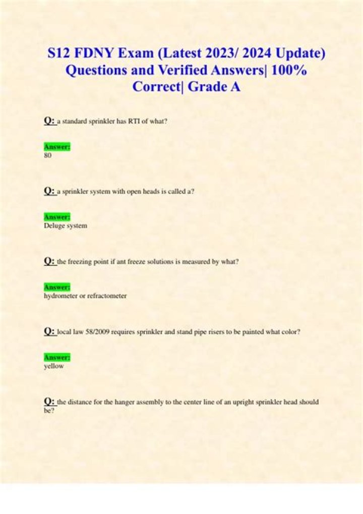 S12 FDNY Practice Test PDF – Official Prep Materials & Sample Questions