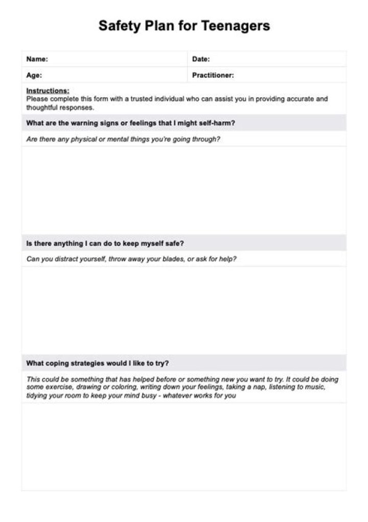 Safety Plan for Teens PDF: Essential Guide to Keeping Your Teen Safe
