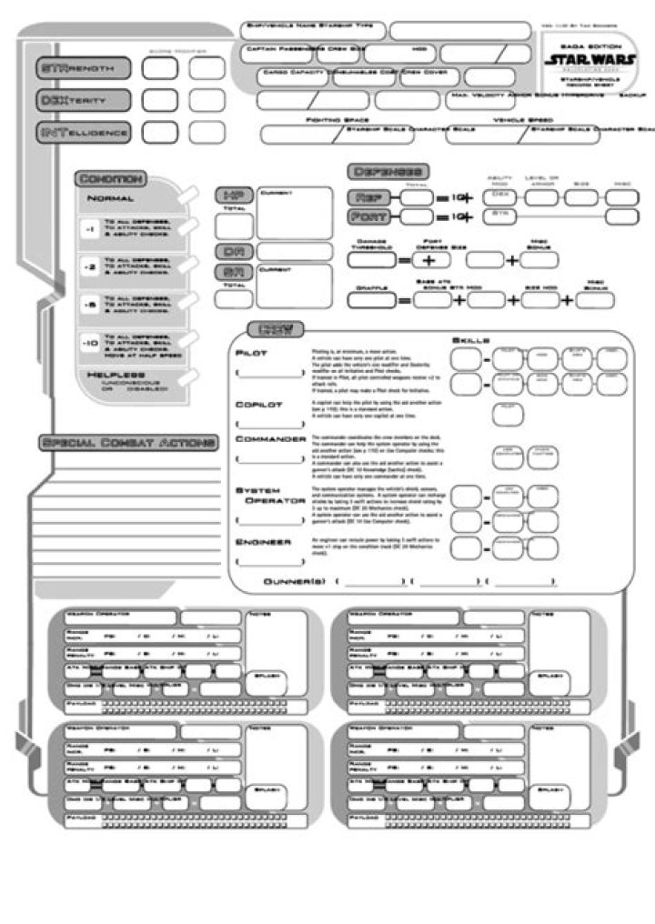 Saga Edition Character Sheet PDF – Complete Printable Game Guide