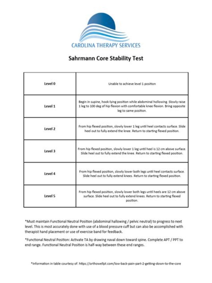 Sahrmann Core Stability Test PDF: How to Assess & Improve Core Strength