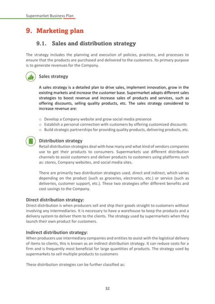 Sales & Distribution Plan Sample PDF – Free Download