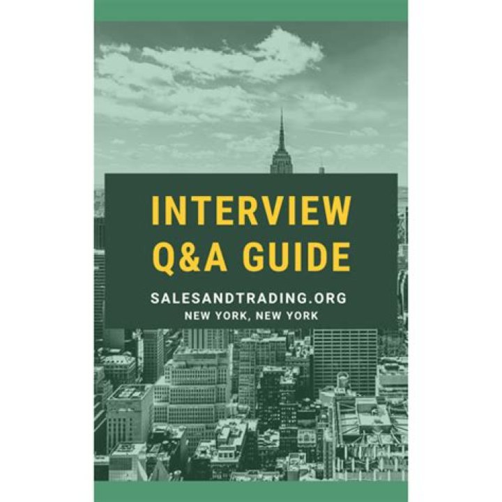 Sales and Trading Interview Questions PDF for Success