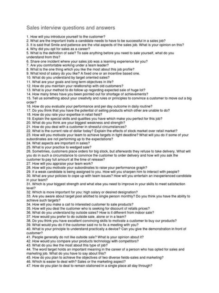 Sales Interview Questions & Answers PDF – Expert Prep Guide
