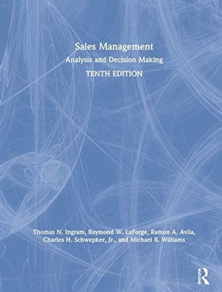 Sales Management Analysis & Decision Making 10th Edition PDF Guide