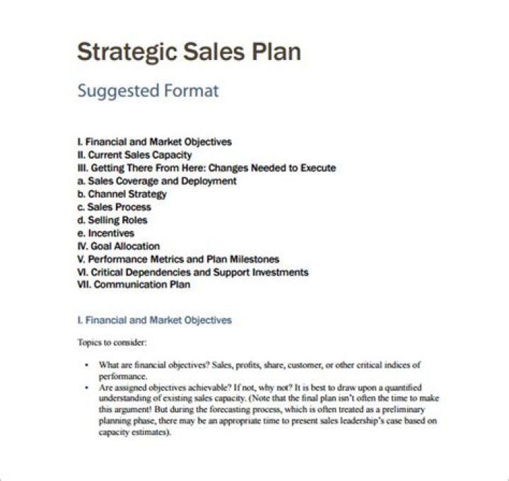 Download Free Sales Plan Sample PDF – Perfect for Business Growth