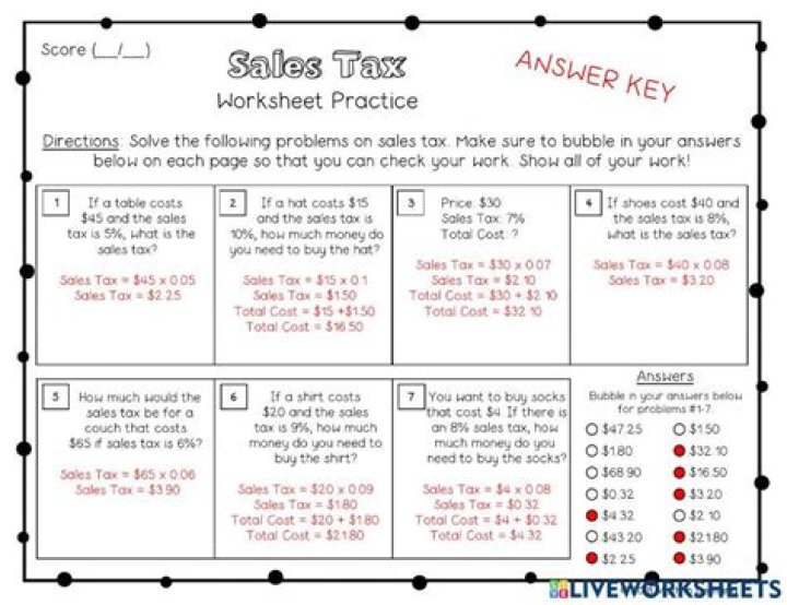Free Indiana Sales Tax Worksheet PDF for Accurate Filing