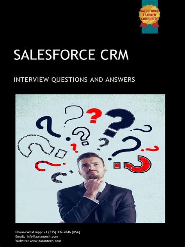 Salesforce CRM Interview Questions and Answers PDF – Expert Guide