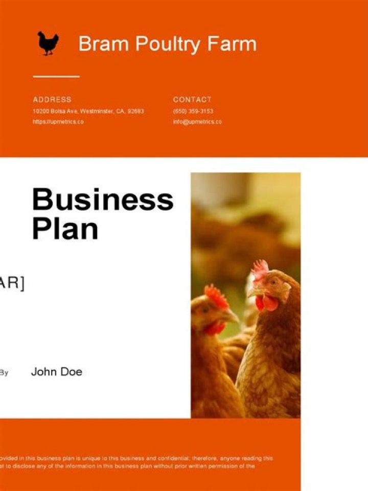 Sample Business Plan for Poultry Farming in Kenya PDF