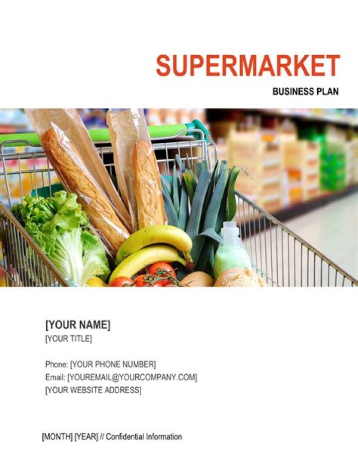 Sample Supermarket Business Plan PDF for Easy Download