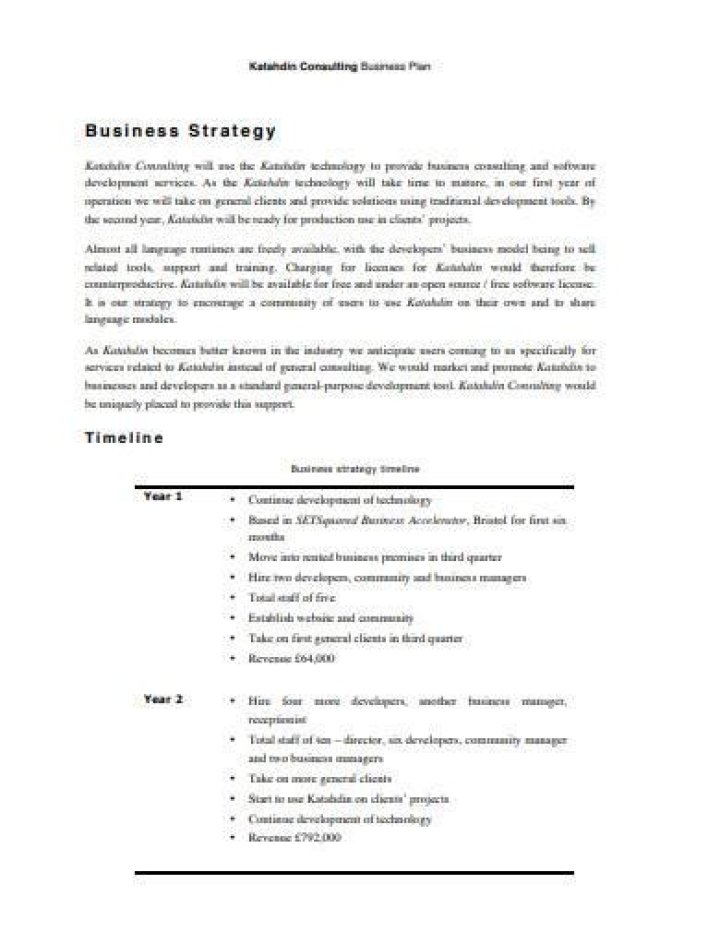 Sample Consulting Business Plan PDF for Instant Download