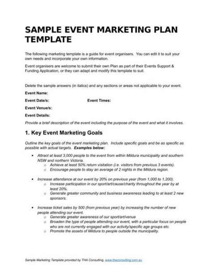 Sample Event Marketing Plan PDF – Get Ready to Launch