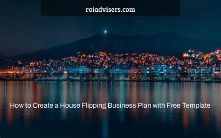 Sample House Flipping Business Plan PDF for Profitable Home Flips