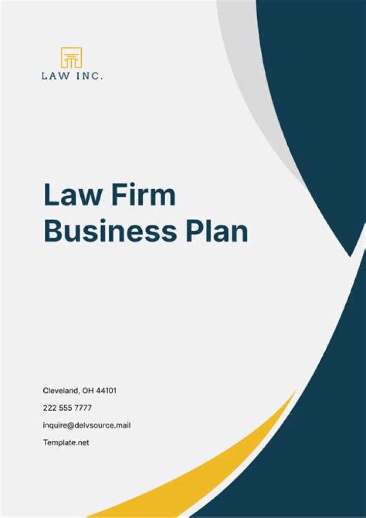 Sample Law Firm Business Plan PDF: Ready-to-Use Template