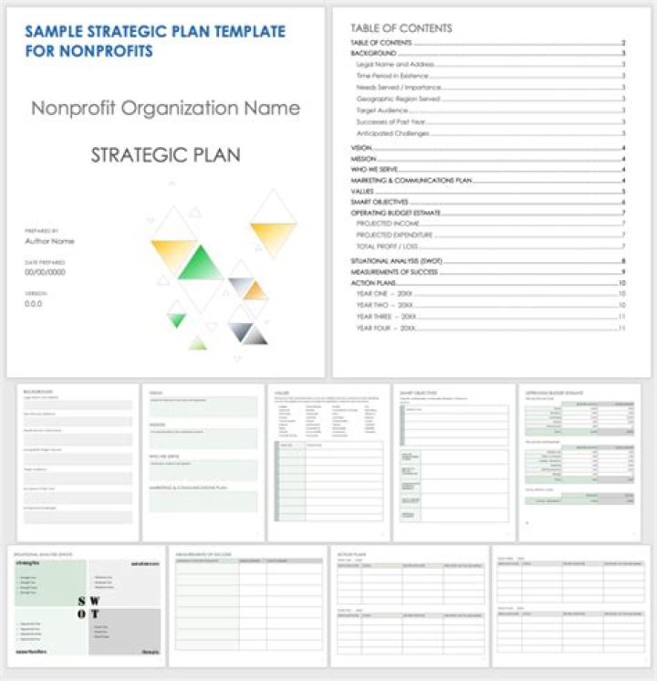 Sample Strategic Plan for Nonprofits – Free PDF Template