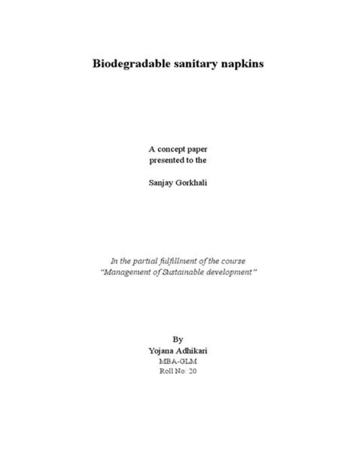 Sanitary Pads Business Plan PDF: Launch a Profitable Venture