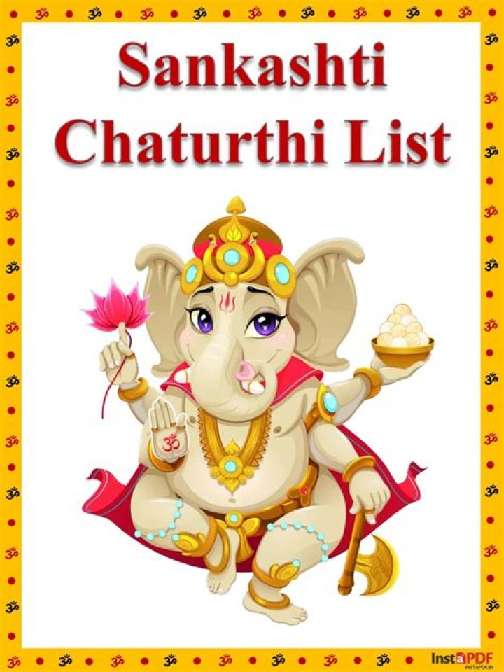 Sankashti Chaturthi 2024 List PDF: Complete Guide & Ritual Tips