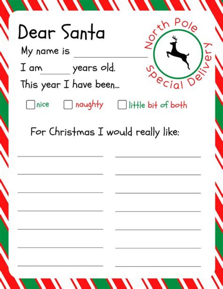 Printable Santa List PDF – Free Download Now
