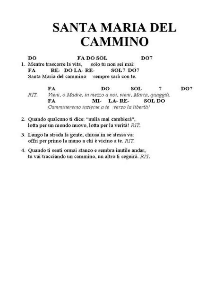 Santa Maria del Cammino Text PDF: Official Guide & Historical Document