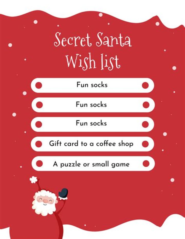 Free Santa Wish List Template PDF for Kids