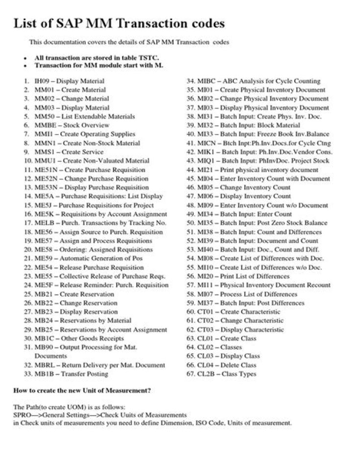 Download the Complete SAP Commands List PDF Now