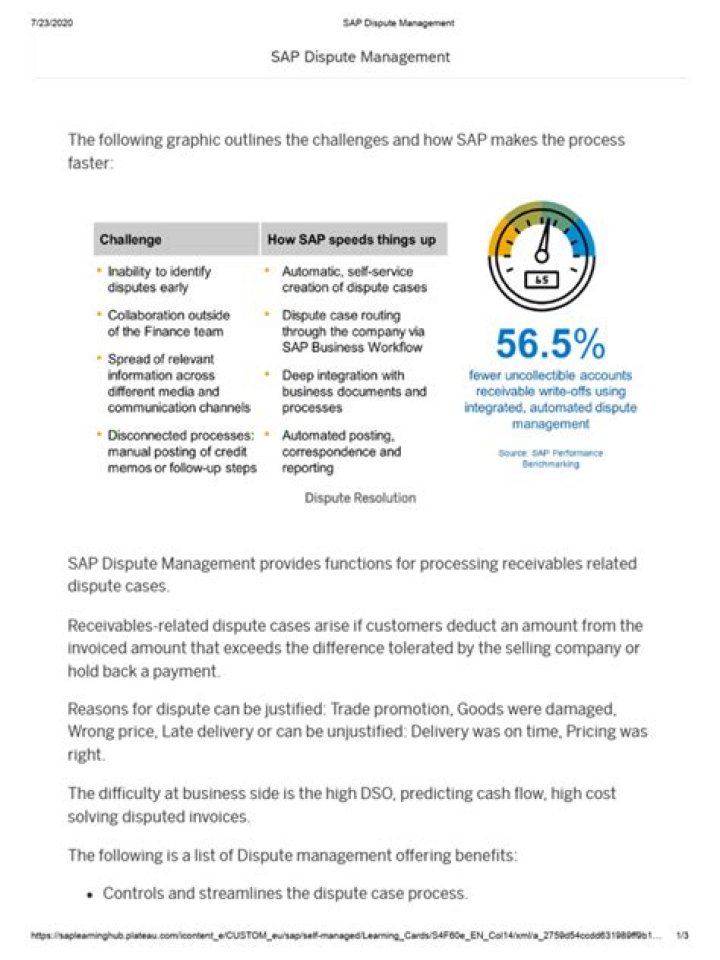 SAP Dispute Management PDF: Mastering Resolution & Compliance