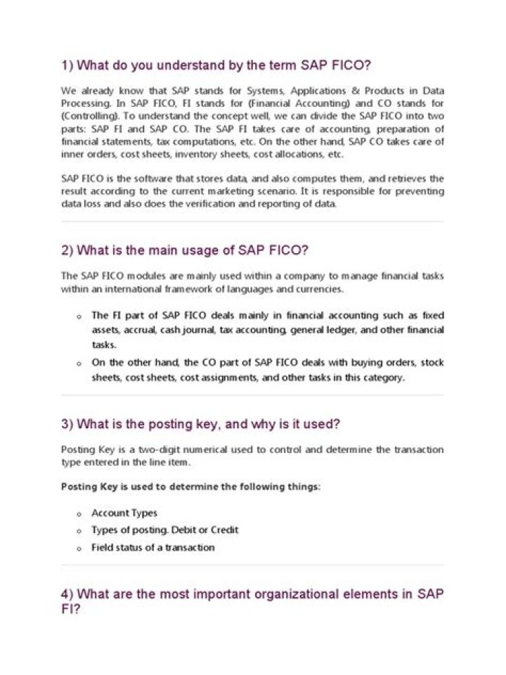 SAP FICO Exam Questions & Answers PDF Free Download – Expert Prep Guide
