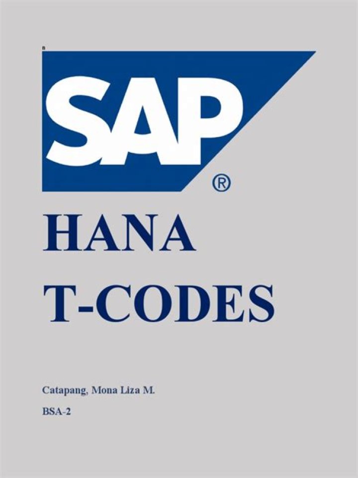 SAP HANA TCodes List PDF Download – Complete Guide & Templates
