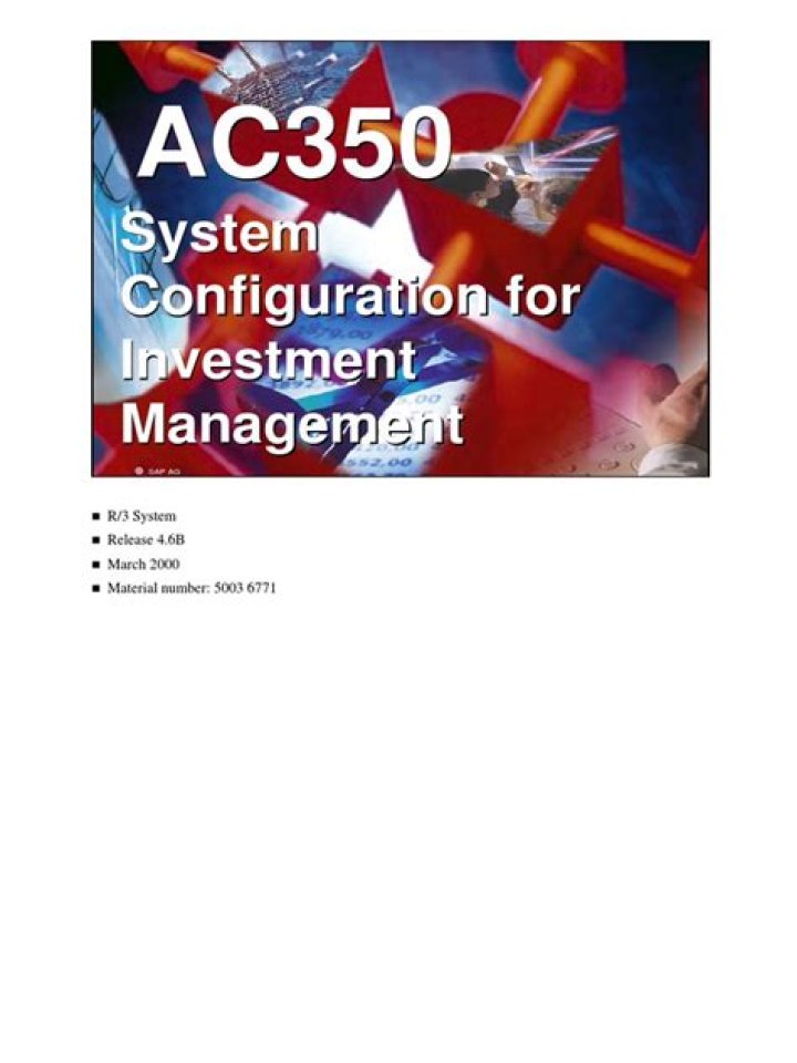 SAP Investment Management PDF: Guide to Effective Financial Governance