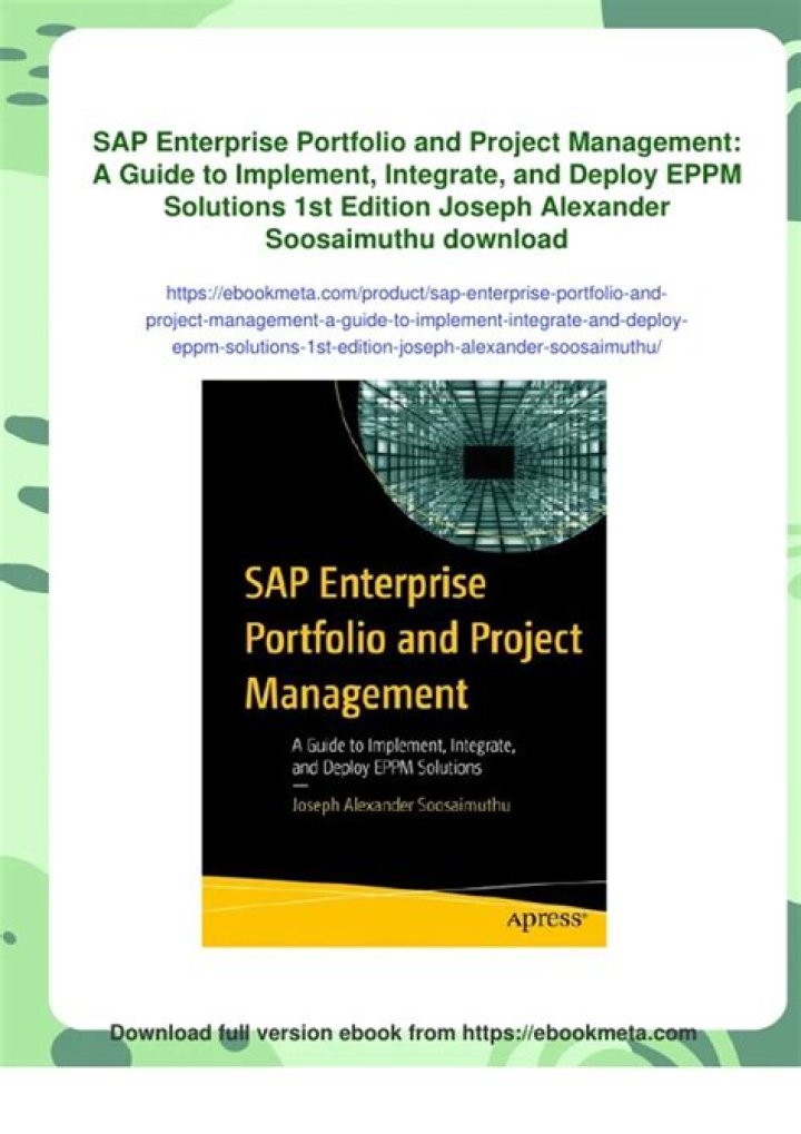 SAP Portfolio and Project Management PDF Guide: Efficient Tracking & Reporting