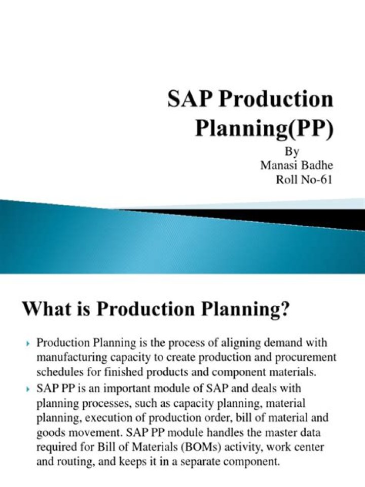 Sap Production Planning PDF Guide: Optimize Your Operations