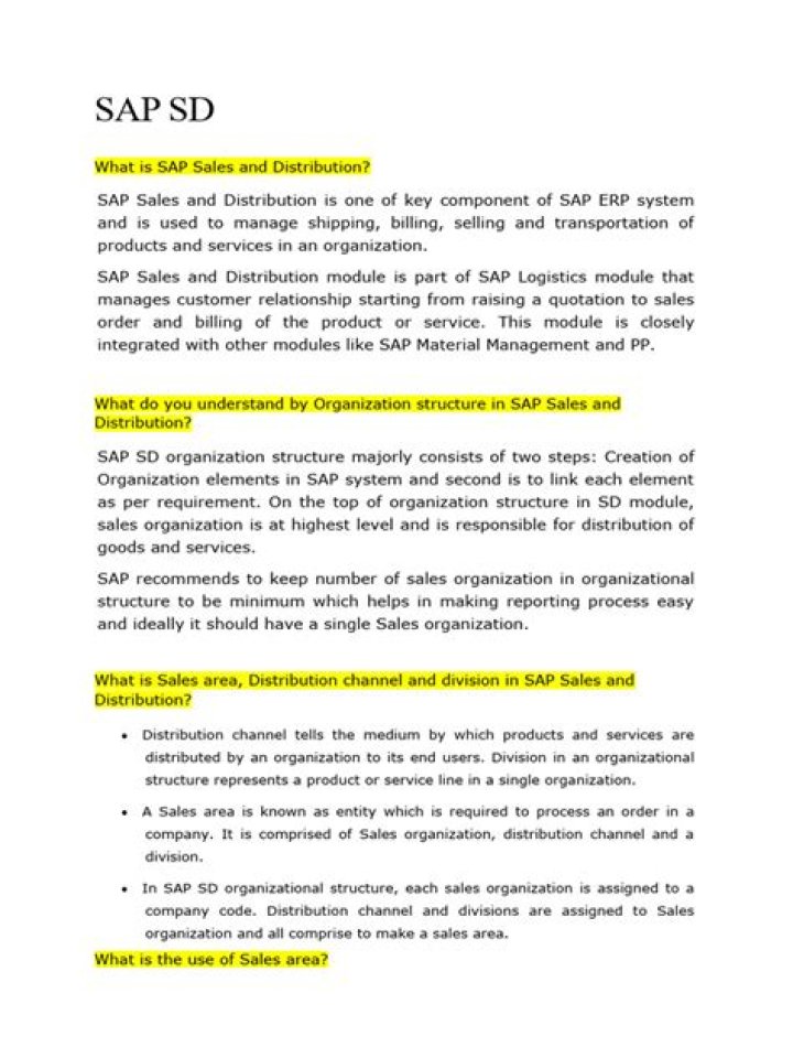 SAP SD Questions and Answers PDF: Expert Practice Test