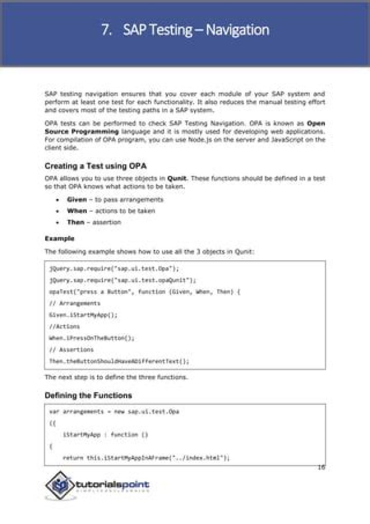 SAP Testing Tutorial PDF: Step-by-Step Guide to Master SAP Tests