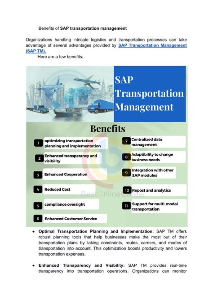 SAP Transportation Management PDF: Optimize Logistics with Expert Guide