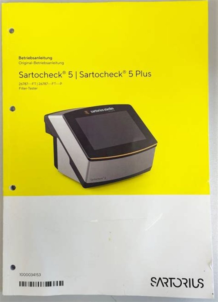 Sartocheck 5 Plus Filter Integrity Tester Manual PDF – Step-by-Step Guide
