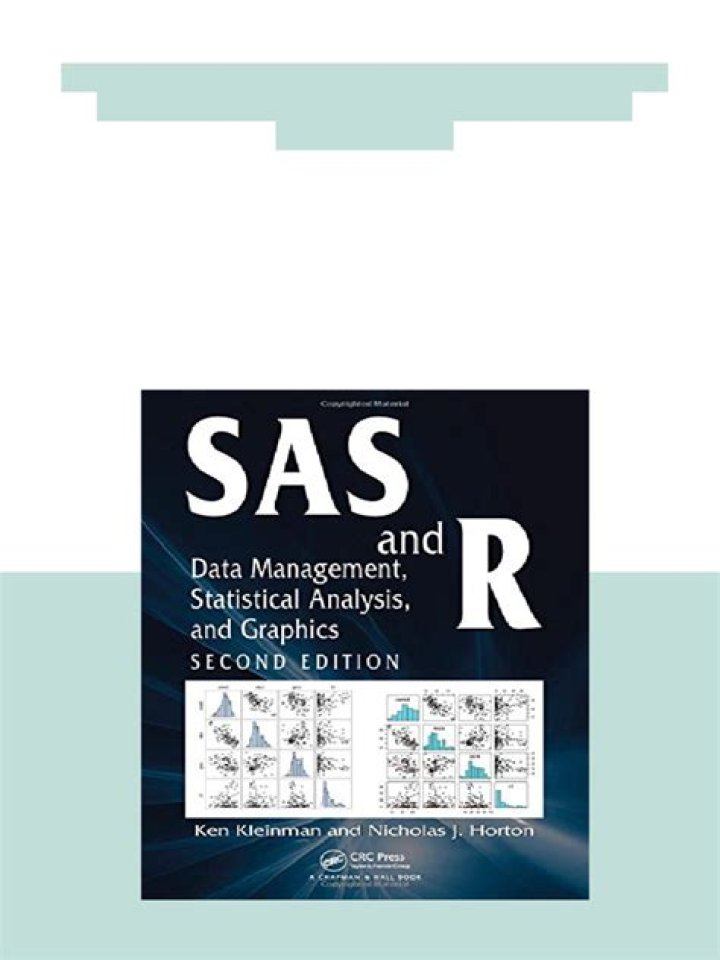 SAS and R for Data Management: Statistical Analysis & Graphics in PDF Format