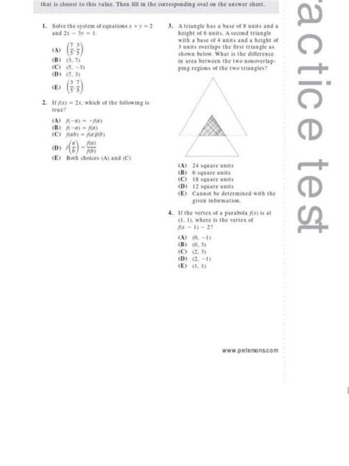 SAT II Math Practice Test PDF: Boost Your Score with Real Practice