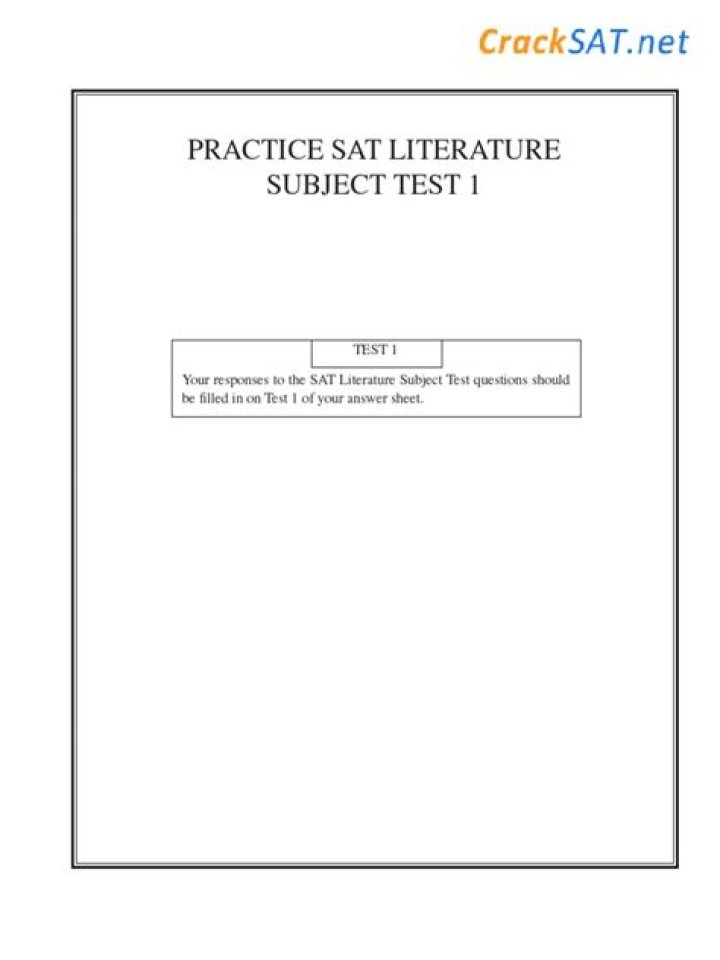 Sat Literature Practice Test PDF – Master Reading & Writing Skills