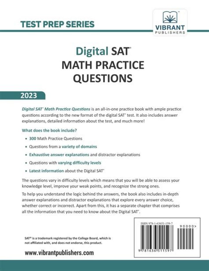 2023 SAT Math Practice Test PDF with Answers