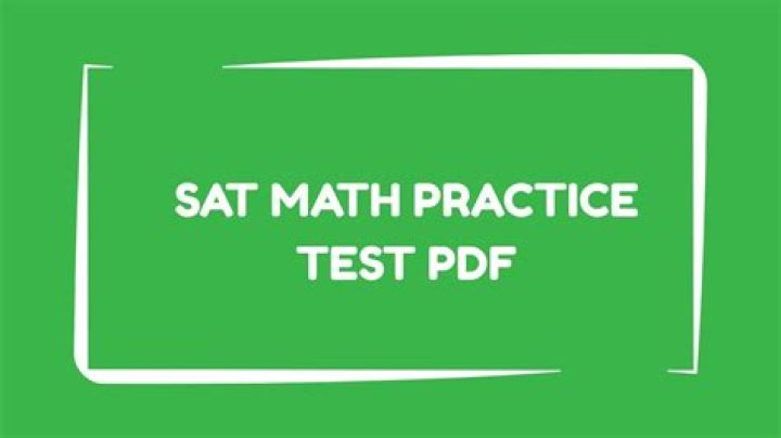 Free SAT Math Test PDF with Answers – Practice Now