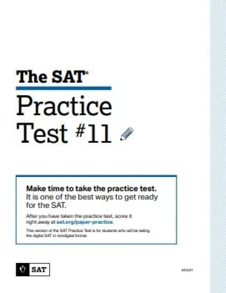 SAT Practice Test 11 PDF – Perfect Your Exam Readiness