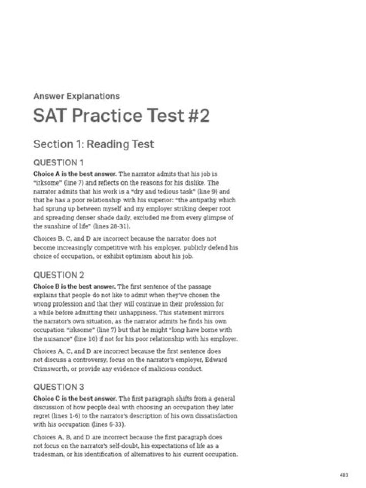 Sat Practice Test #2 PDF – Download Free PDF Study Guide