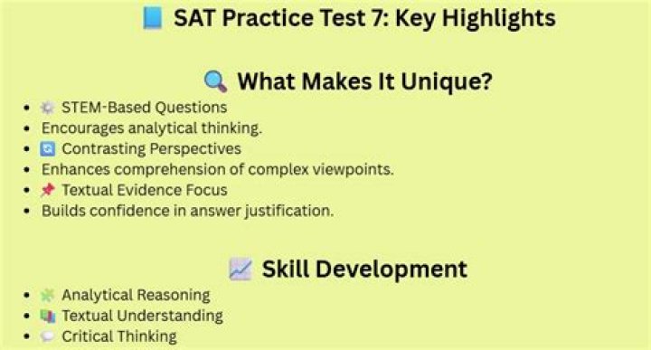 Sat Practice Test 7 PDF with Answers: Full Study Guide