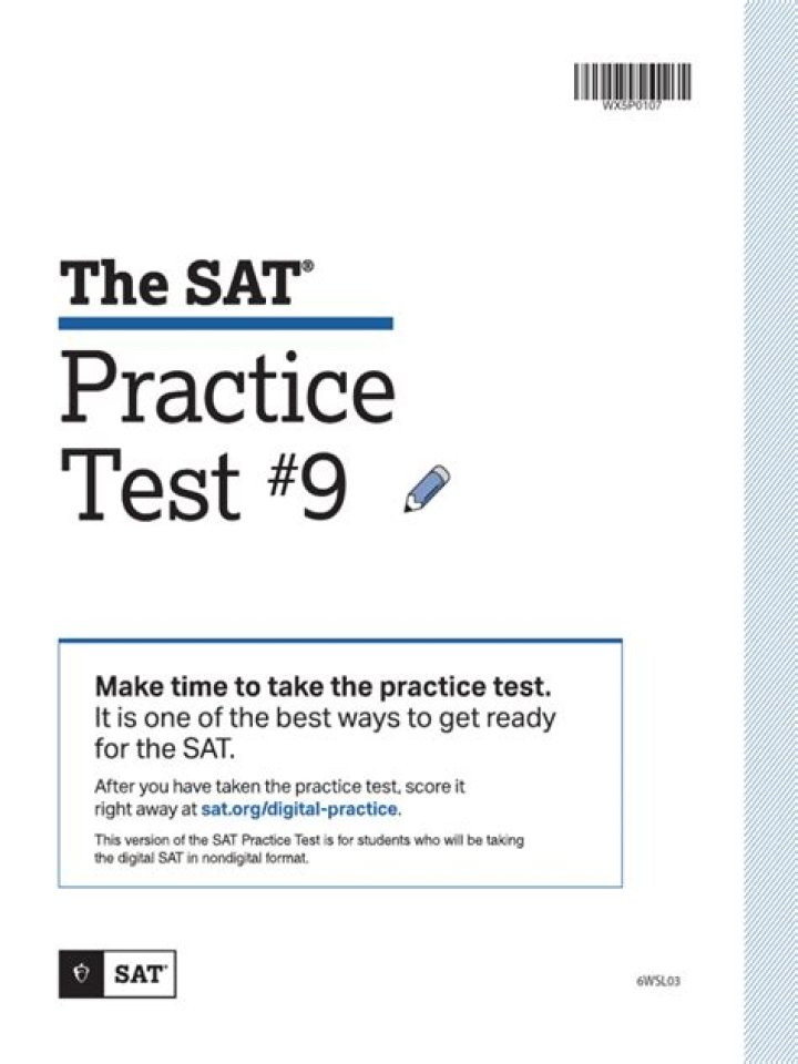 Sat Practice Test 9 PDF: Master the SAT with Real Practice